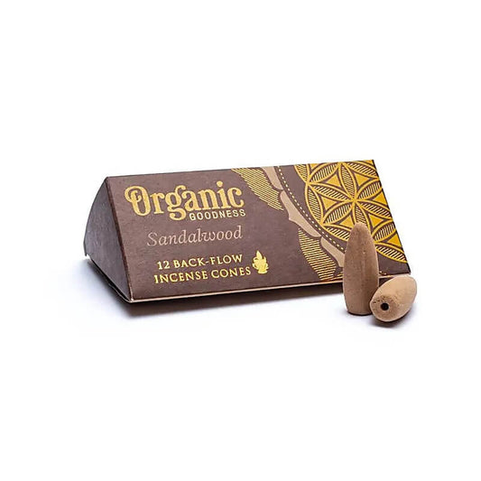 Organic Goodness - Sandelholz natürliche Rückfluss Räucherkegel