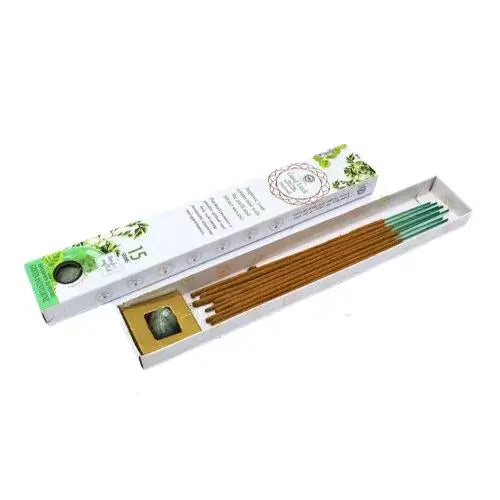 Green Tree Räucherstäbchen „Viel Glück“ – mit Edelstein Grüner Aventurin