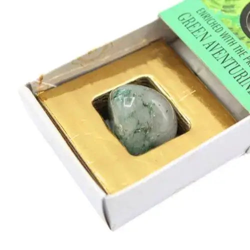 Green Tree Räucherstäbchen „Viel Glück“ – mit Edelstein Grüner Aventurin