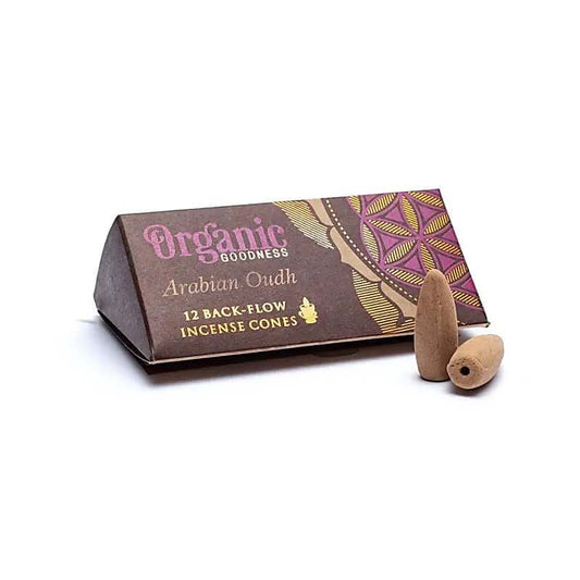 Organic Goodness - Arabisches Oudh natürliche Rückfluss Räucherkegel