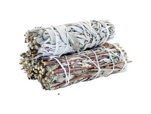 Räucherbündel aus weißem und königlichem Salbei, 10 cm