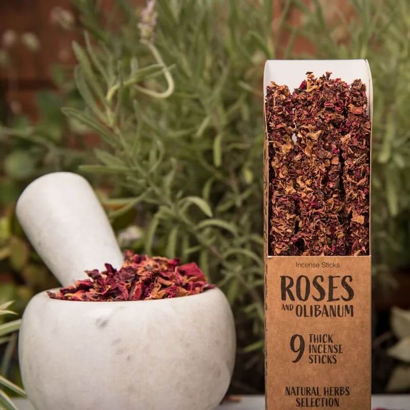 Sagrada Madre Herbal Räucherstäbchen Rose & Olibanum