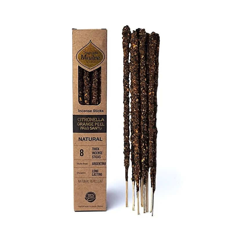 Sagrada Madre Natural Räucherstäbchen Citronella, Orange & Palo Santo