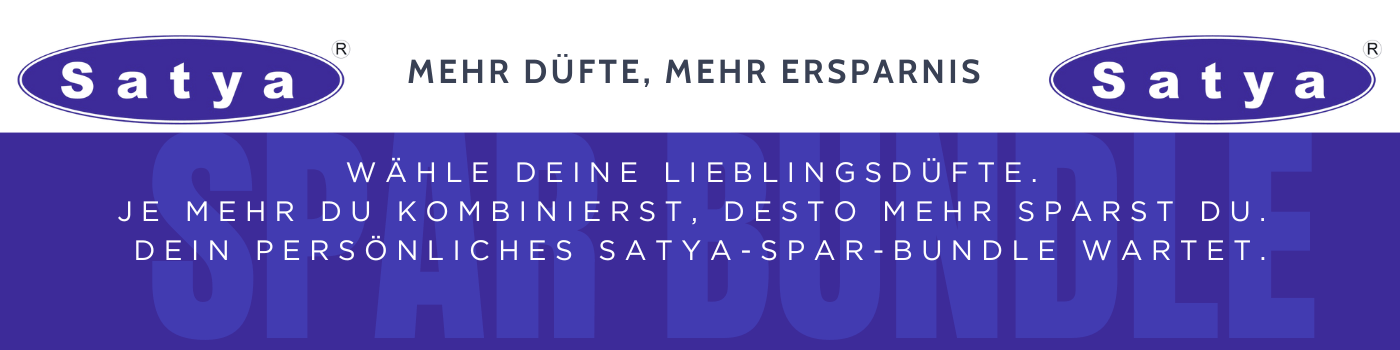 Stelle Dir Dein individuelles Satya Räucherstäbchen Bundle zusammen und sichere Dir bis zu 15% Rabatt!