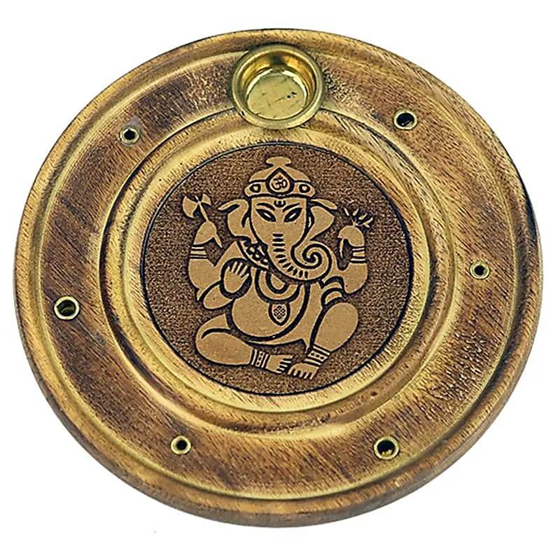 Räucherstäbchen_Räucherkegelkegelhalter Ganesha Ø10cm