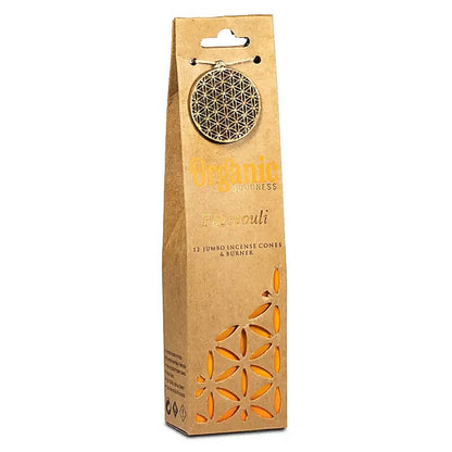 Organic Goodness Patchouli Räucherkegel inkl. Halter