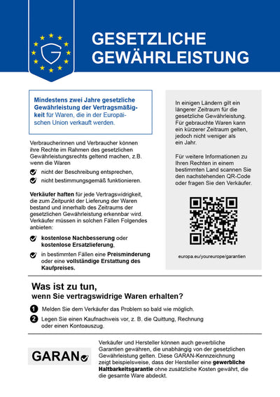 Gesetzliche Gewährleistung