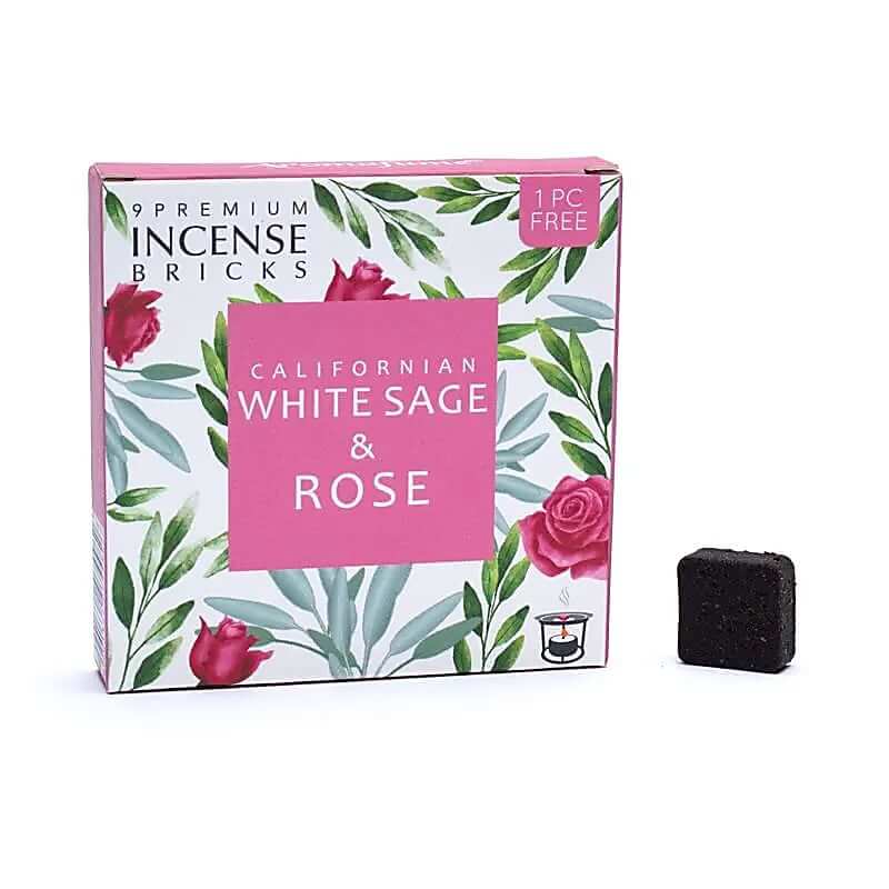 Aromafume -  Weihrauchblöcke Weißer Salbei & Rose