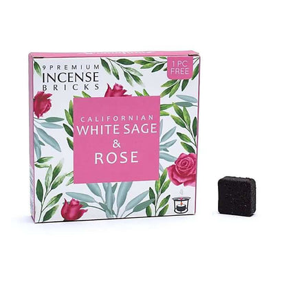 Aromafume -  Weihrauchblöcke Weißer Salbei & Rose