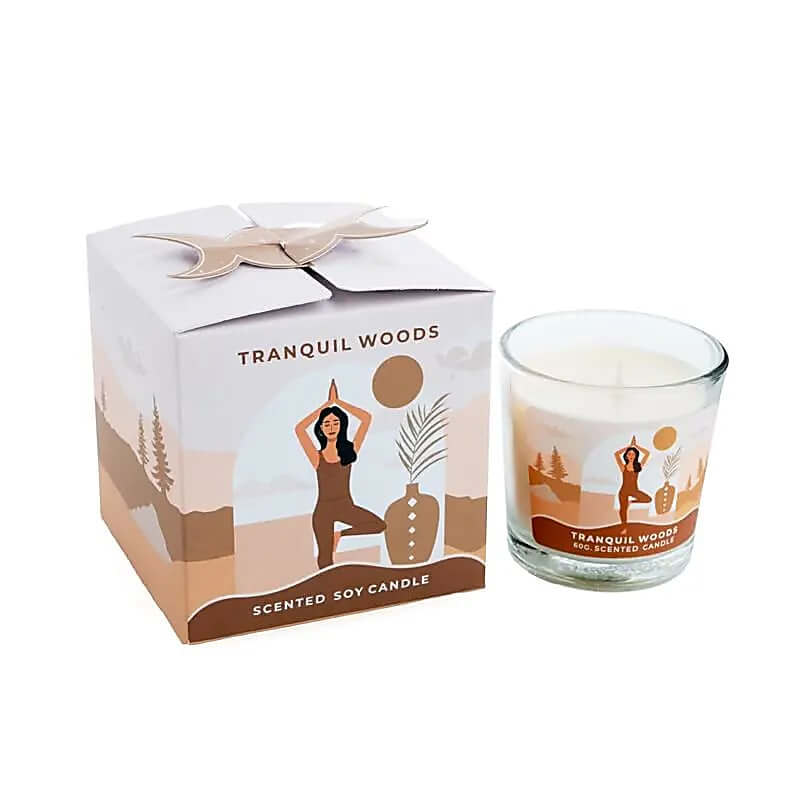 Moonshine Yoga Sojawachskerze "Ruhige Wälder"