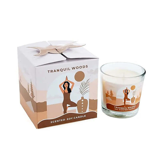 Moonshine Yoga Sojawachskerze "Ruhige Wälder"