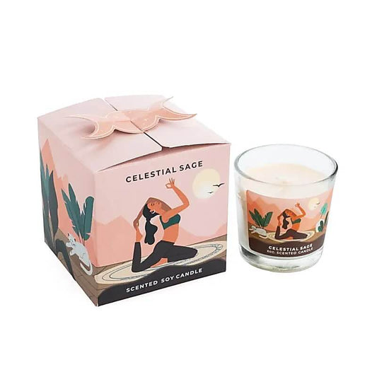 Moonshine Yoga Sojawachskerze "Himmlischer Salbei"