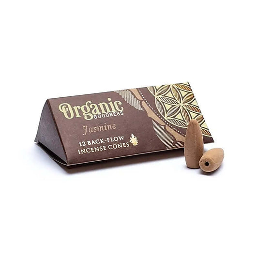 Organic Goodness - Jasmin natürliche Rückfluss Räucherkegel