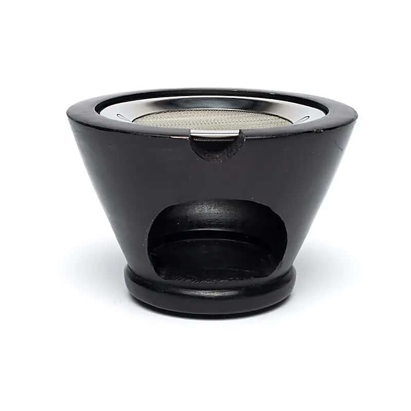 Räuchergefäß Blume des Lebens - schwarzer Speckstein