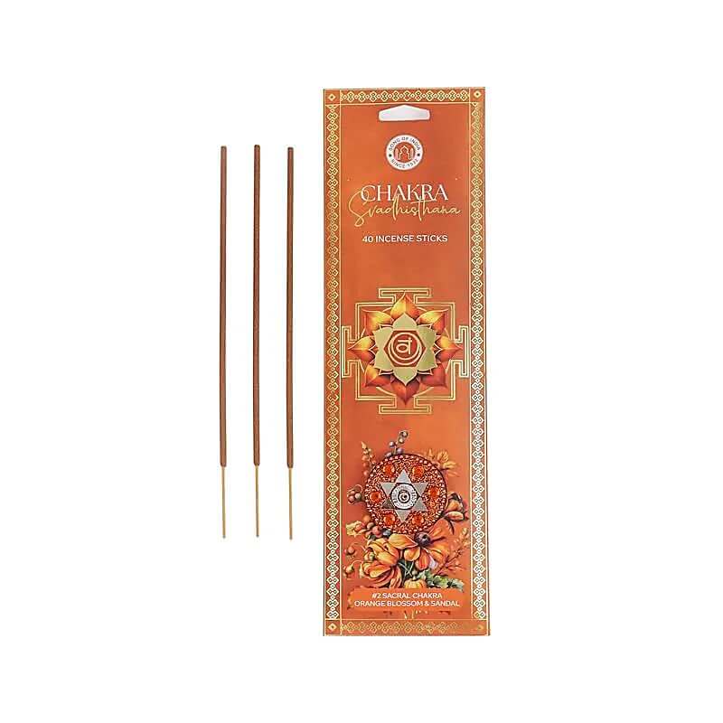 Svadhisthana/Sakralchakra Räucherstäbchen - Orangenblüte & Sandelholz