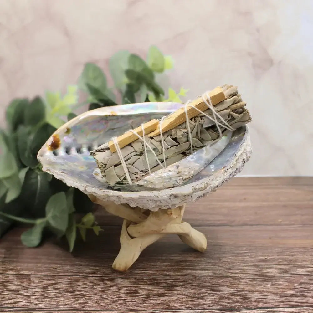 Räucherbündel aus weißem Salbei und Palo Santo, 10cm