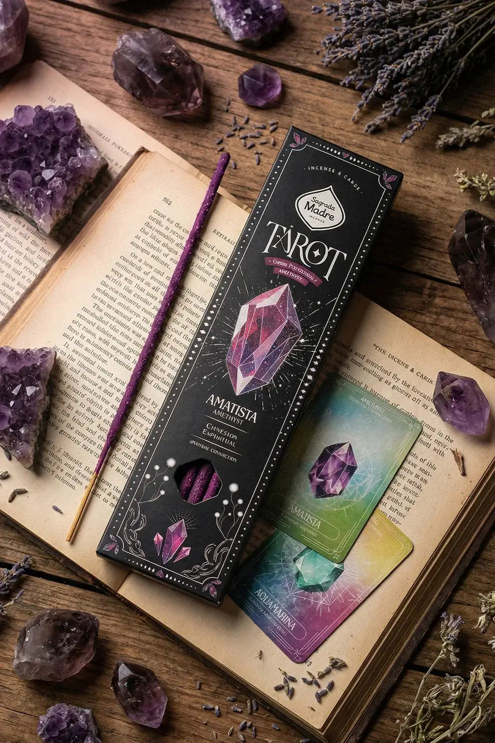 Sagrada Madre Tarot Gems Räucherstäbchen "Amethyst"