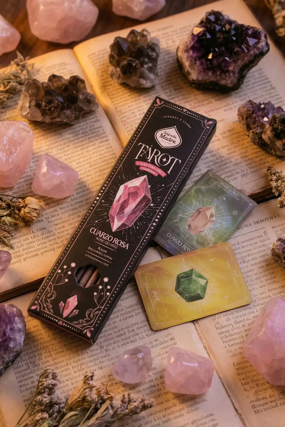Sagrada Madre Tarot Gems Räucherstäbchen "Rosenquarz"
