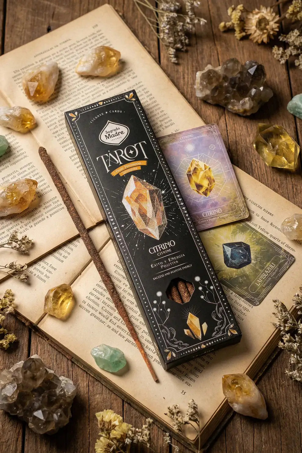 Sagrada Madre Tarot Gems Räucherstäbchen "Citrin"