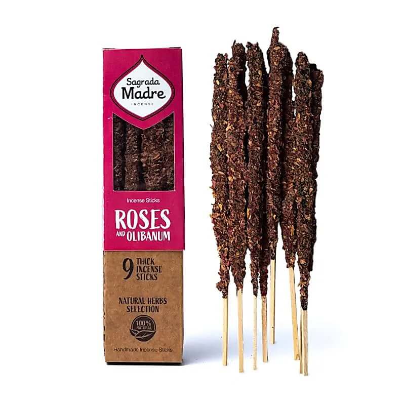 Sagrada Madre Herbal Räucherstäbchen Rose & Olibanum