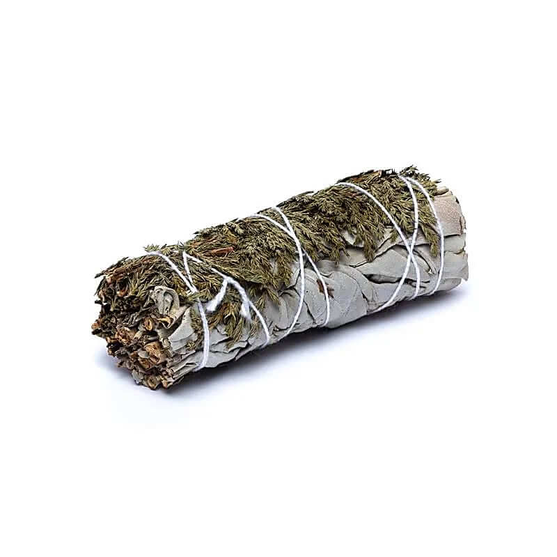 Weißer Salbei Smudge mit Zedernholz 